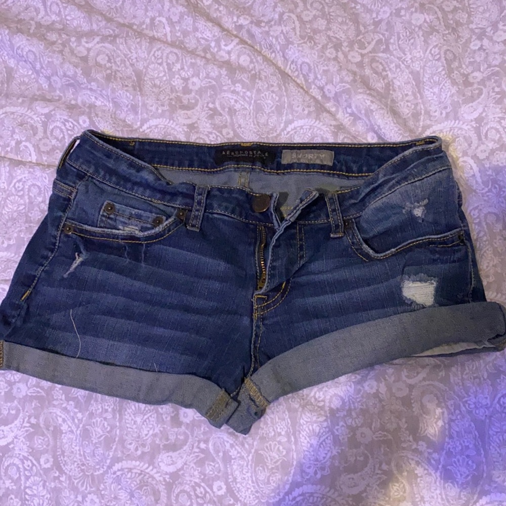 low rise shorts.